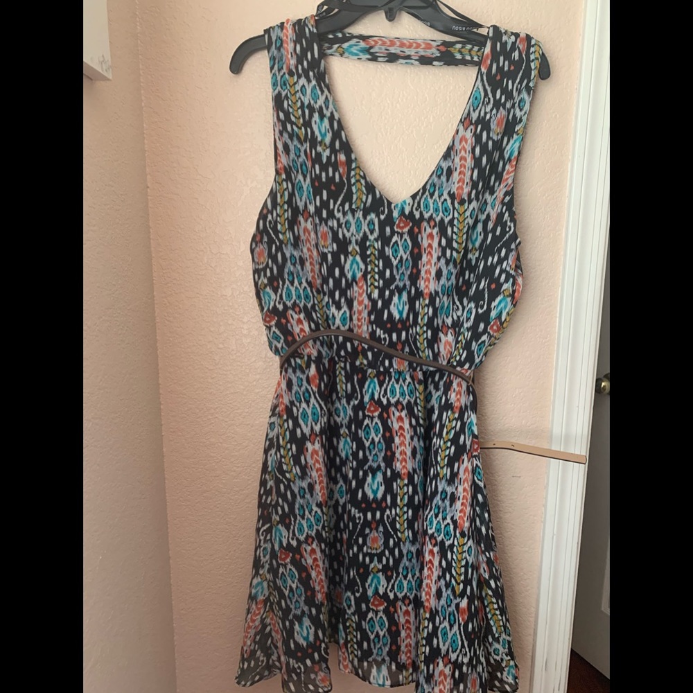 Multi Colored Floral Spring Dress